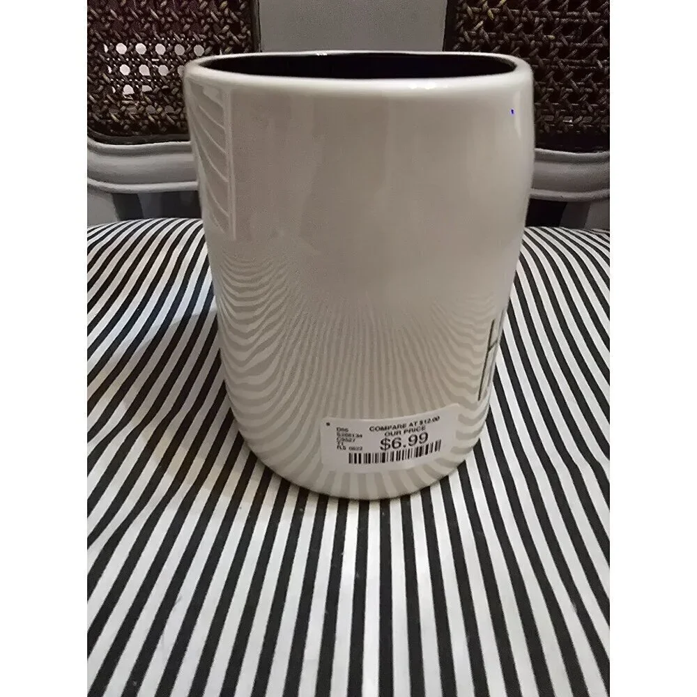 NWT Rae Dunn Halloween Happy Haunting Haunted House Icon Double Sided Mug